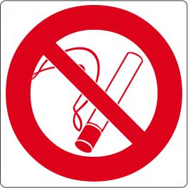 Pictogramme de plancher pour « Interdiction de fumer »