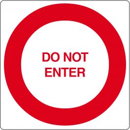 Pictogramme de plancher pour « Do Not enter »