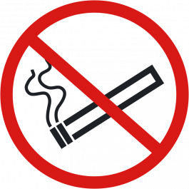 Pictogramme pour sol anti-dérapant : « Interdiction de fumer »