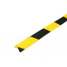 Les protections anti-chocs PRS pour angles, modèle 45 - jaunes/noires - 1 mètre