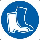 Pictogramme de plancher pour « Chaussures de sécurité requises »