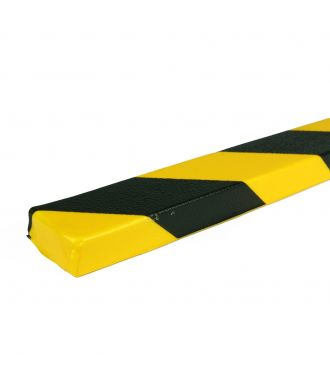 Les protections anti-chocs PRS pour angles, modèle 43 - jaunes/noires - 1 mètre