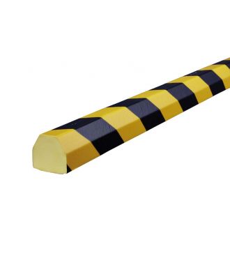 Profilé de protection pour les surfaces planes Knuffi, type CC - jaunes/noires - 5 mètre