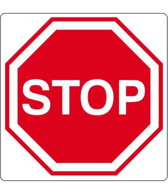Pictogramme de plancher pour « Stop »