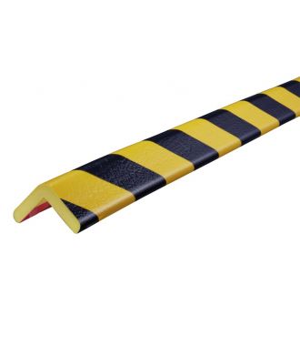 Profilé de protection d’angles Knuffi, type H - jaunes/noires - 5 mètre